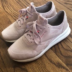 Pink Reebok sneakers